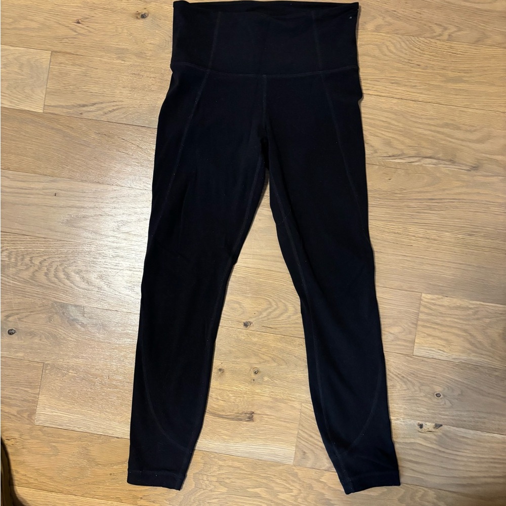 Athleta Black Leggings salutation high rise 7/8 xs 23 inch inseam